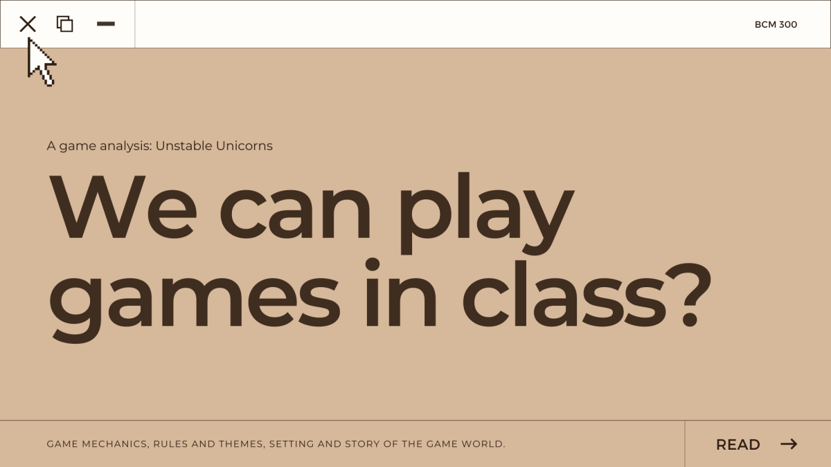 We can play games in class?